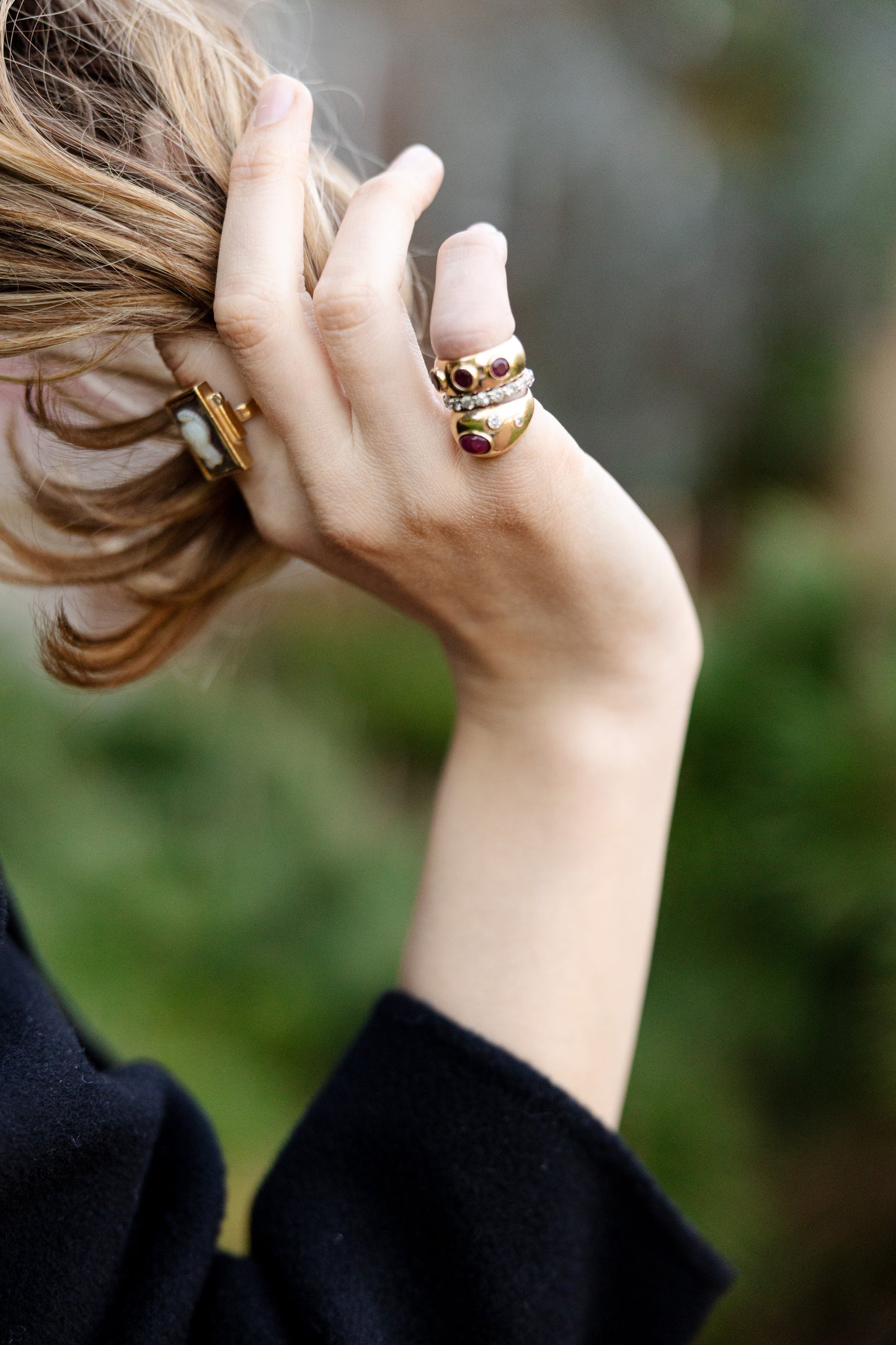 4 Ruby Ring, 14k