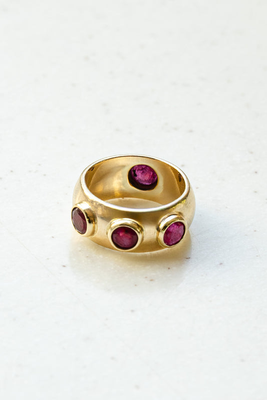 4 Ruby Ring, 14k