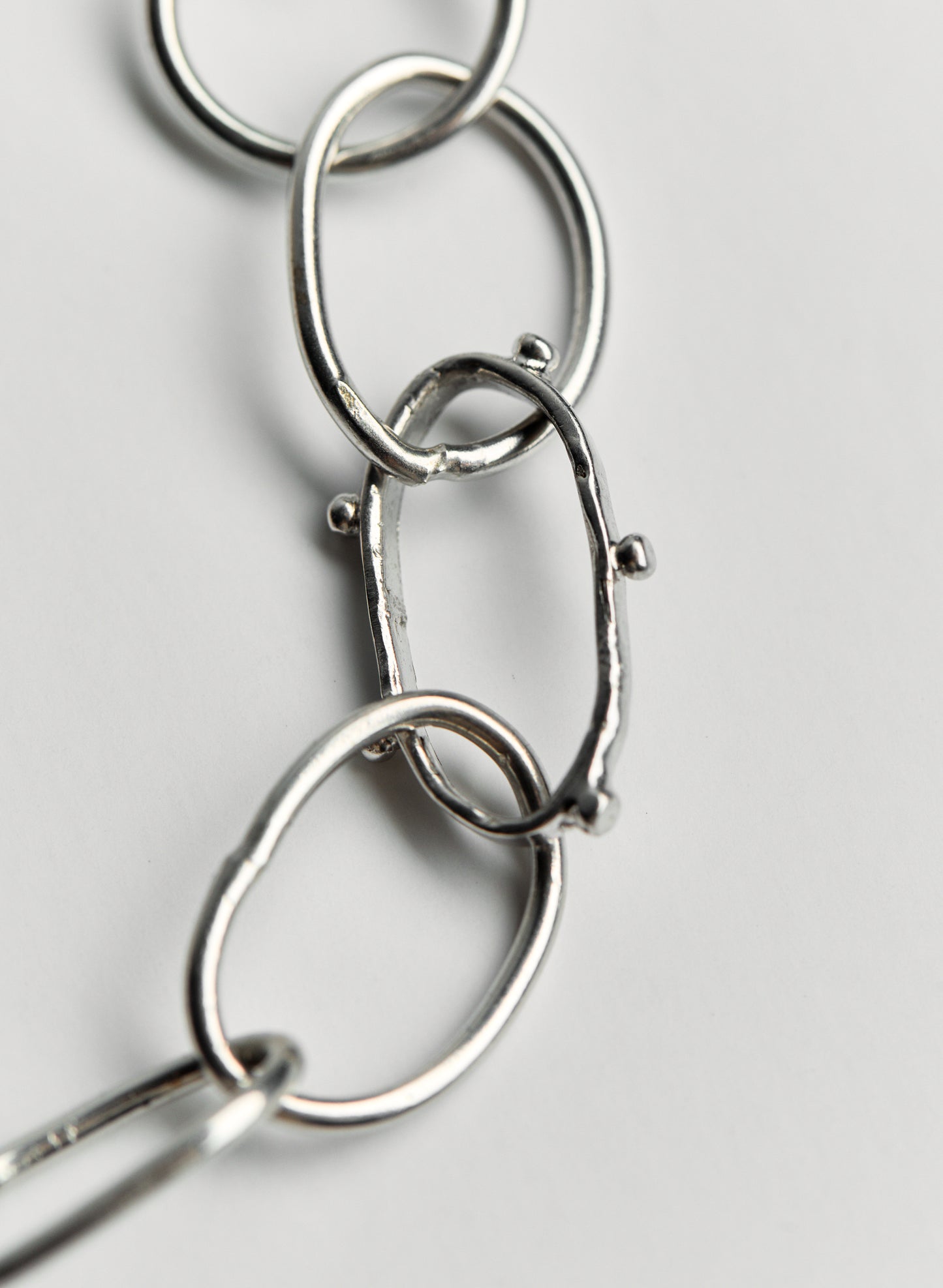 14k White Gold Necklace with Pave Diamond