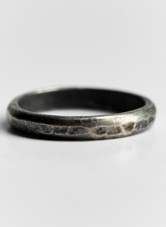Oxidized Silver Band Ring
